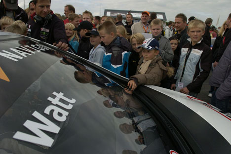 Jason Watt i sin SEAT
(Foto: Jeppe Rimmen)